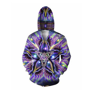 Psychedelic colorful Hoodie