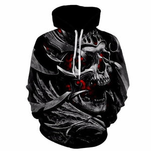 3D Printed Tattoos Skull Hoodies