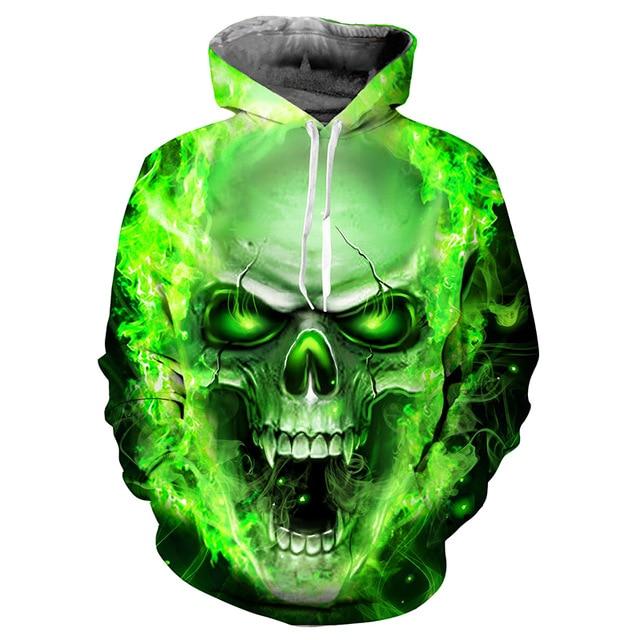 3D Printed Tattoos Skull Hoodies