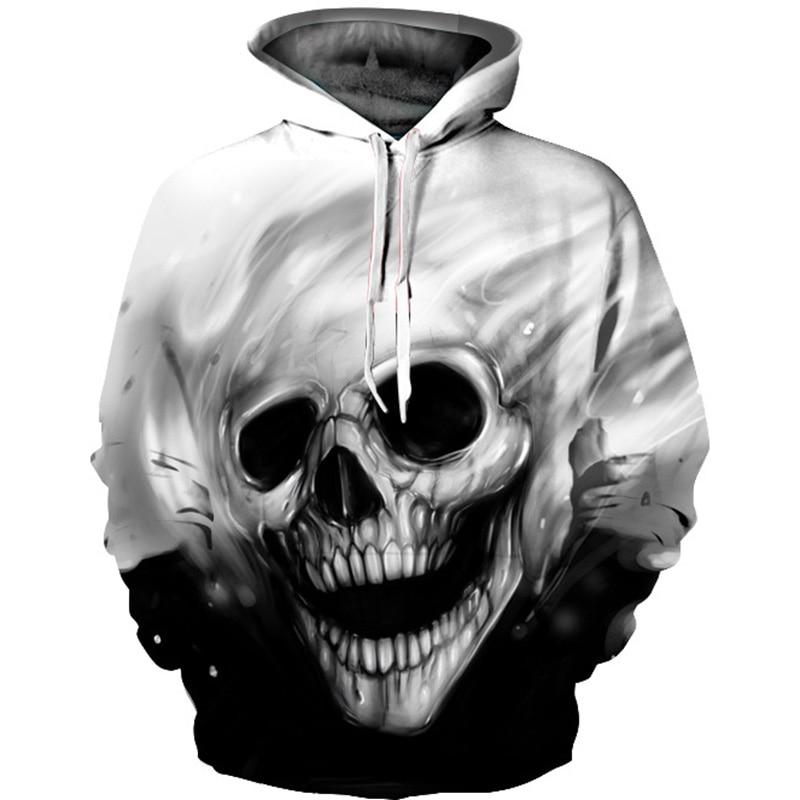 Skull Printed  Hoody