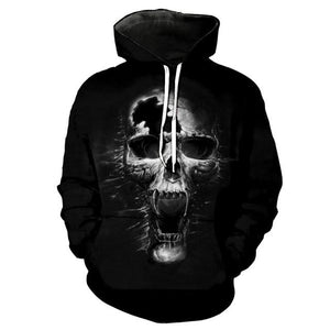 Skull Printed  Hoody