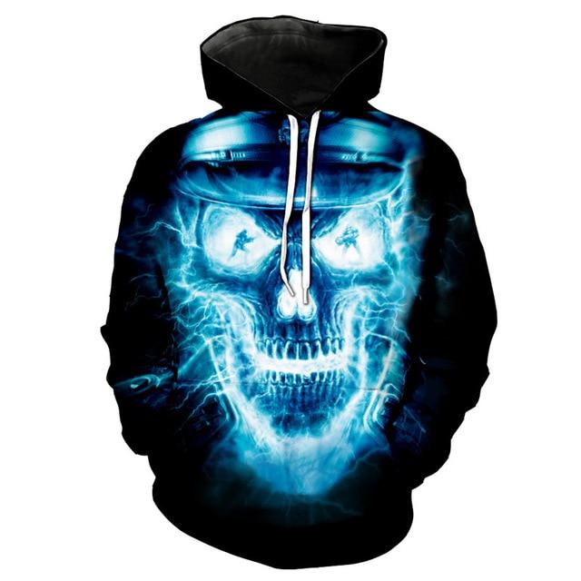 Skull Printed  Hoody