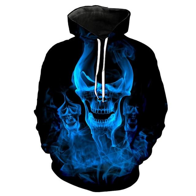 Skull Printed  Hoody