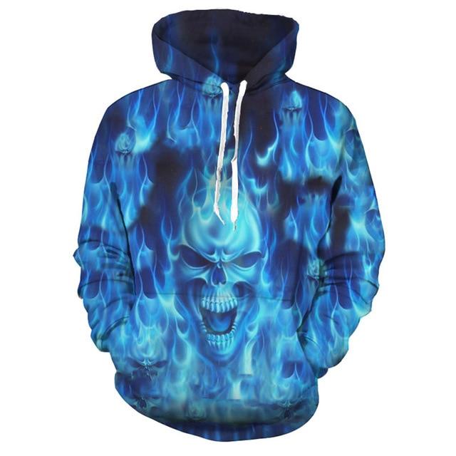 Skull Printed  Hoody