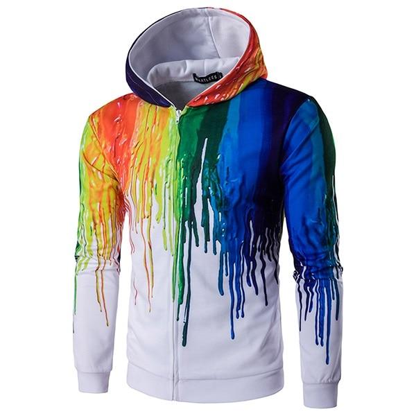 Men 3D Printing Hoodies