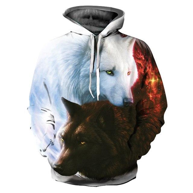 Fashion Animals Print Hoodies